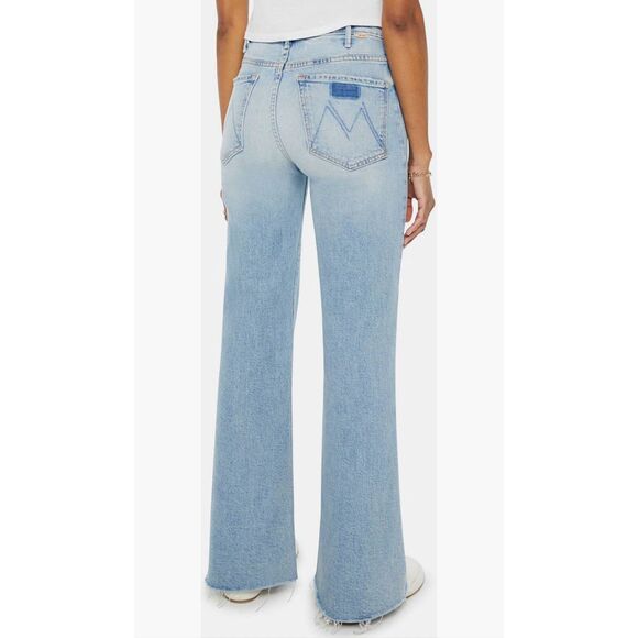 MOTHER Denim - MOTHER The Hustler Roller Sneak High-Rise Wide-Leg Jeans